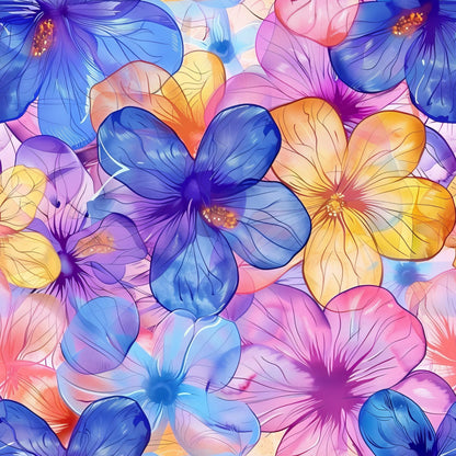 Prismatic Petals Pattern 11 Minky Fabric
