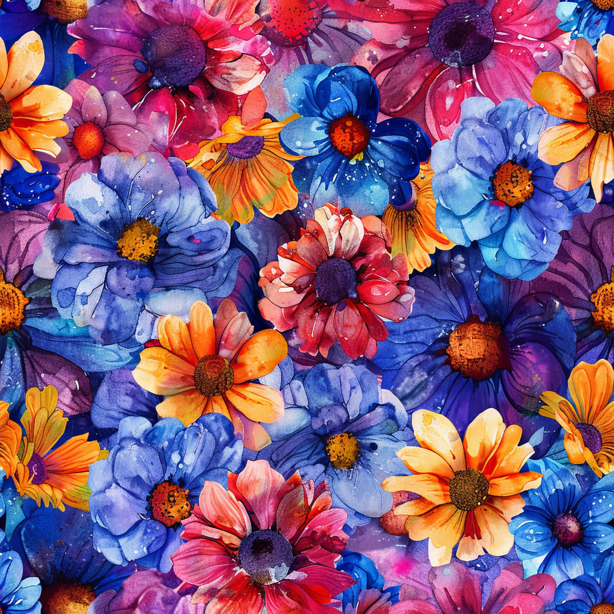Prismatic Petals Pattern 15 Minky Fabric