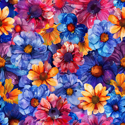 Prismatic Petals Pattern 15 Minky Fabric