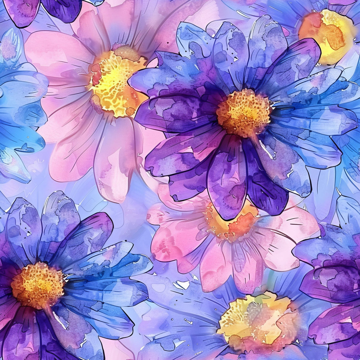 Prismatic Petals Pattern 16 Minky Fabric