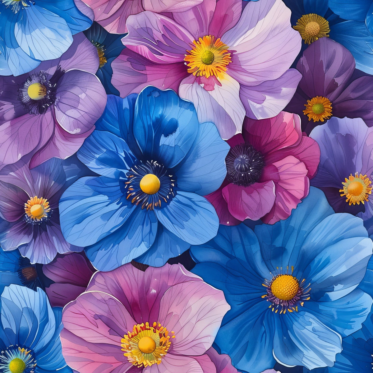 Prismatic Petals Pattern 19 Minky Fabric