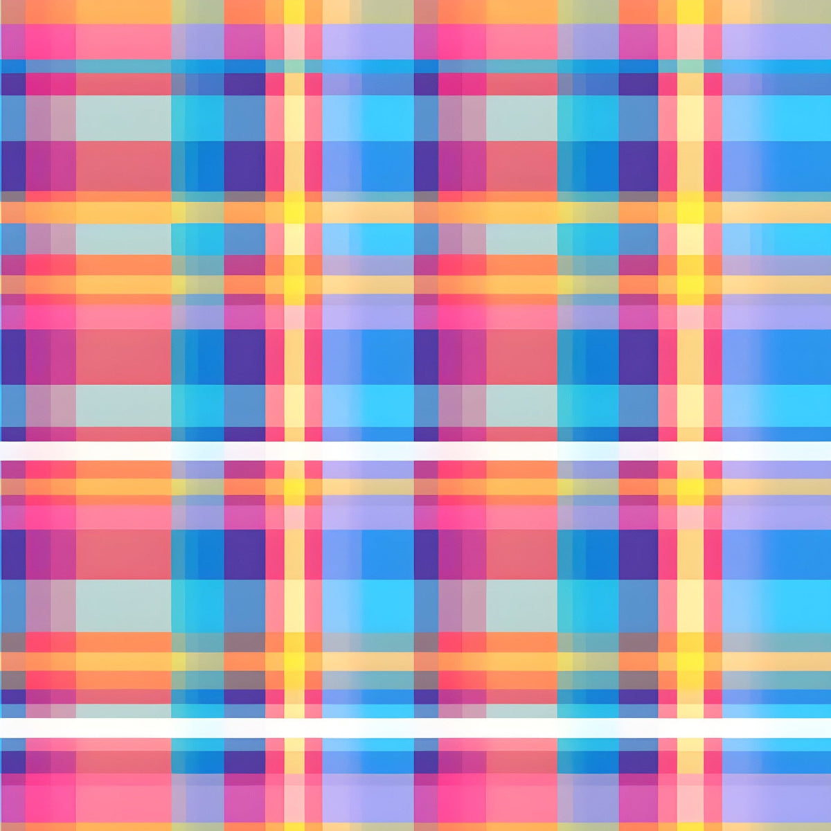 Sunset Tartan Pattern 9 Minky Fabric