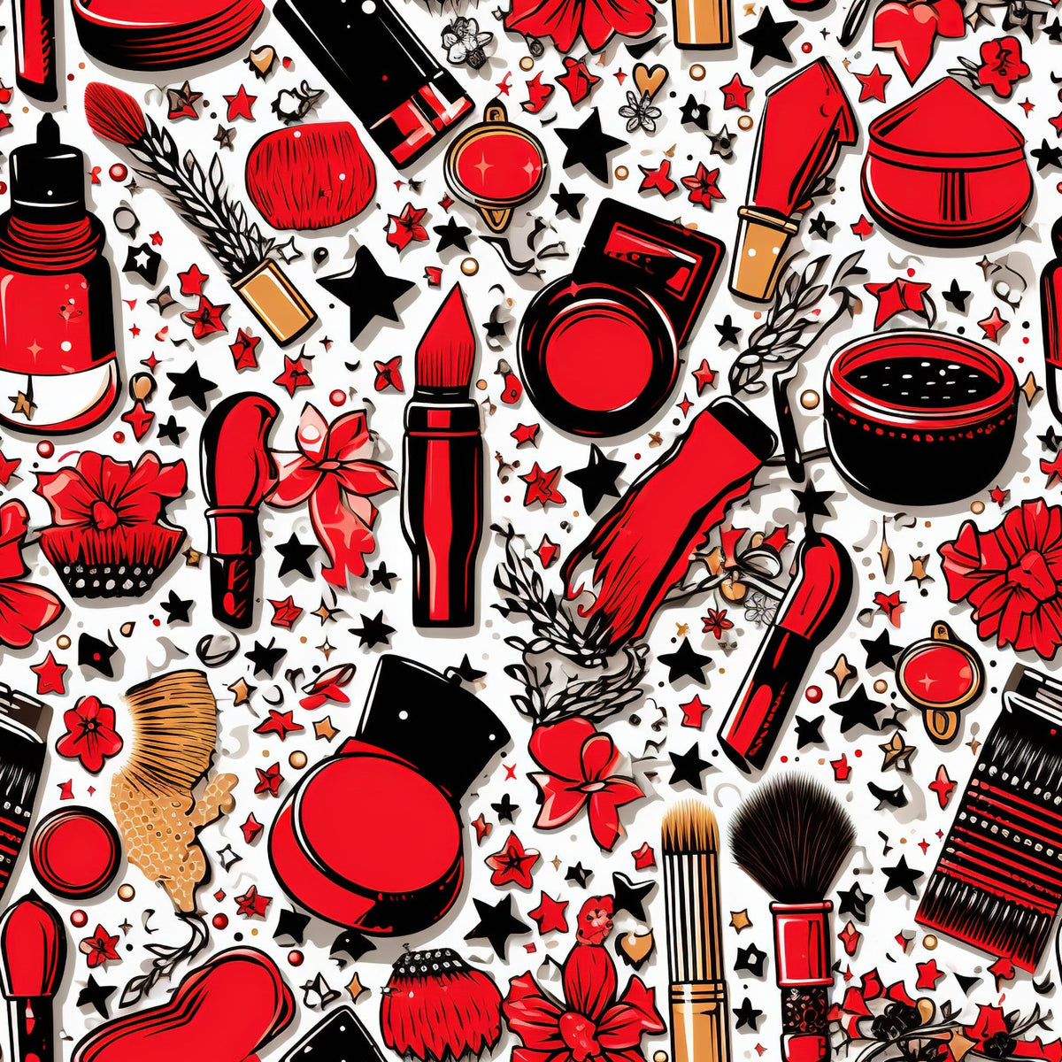 Rockabilly Rouge Pattern 10 Minky Fabric