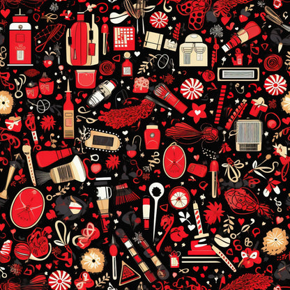 Rockabilly Rouge Pattern 11 Minky Fabric