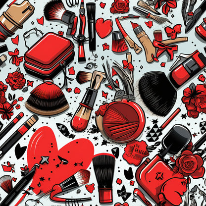 Rockabilly Rouge Pattern 1 Minky Fabric