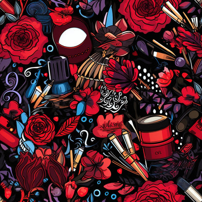 Rockabilly Rouge Pattern 5 Minky Fabric