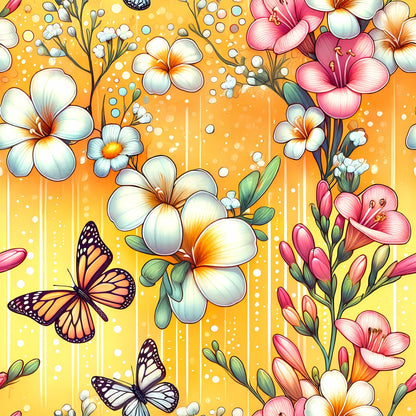 Sunlit Wildflowers Pattern 10 Minky Fabric