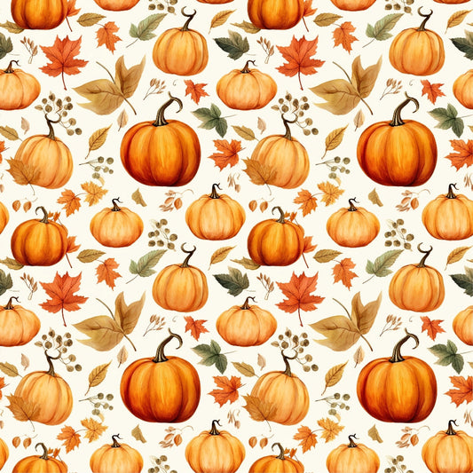 Vintage Autumn Pattern 16 Quilting Cotton Fabric