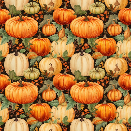 Vintage Autumn Pattern 18 Quilting Cotton Fabric