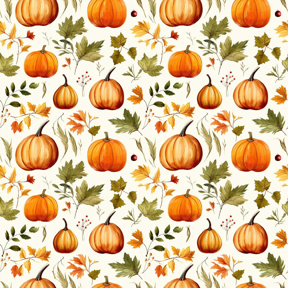 Vintage Autumn Pattern 19 Quilting Cotton Fabric