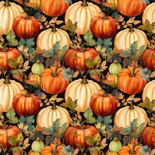 Vintage Autumn Pattern 3 Quilting Cotton Fabric