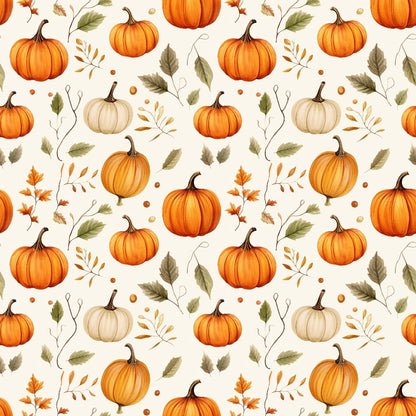 Vintage Autumn Pattern 4 Quilting Cotton Fabric