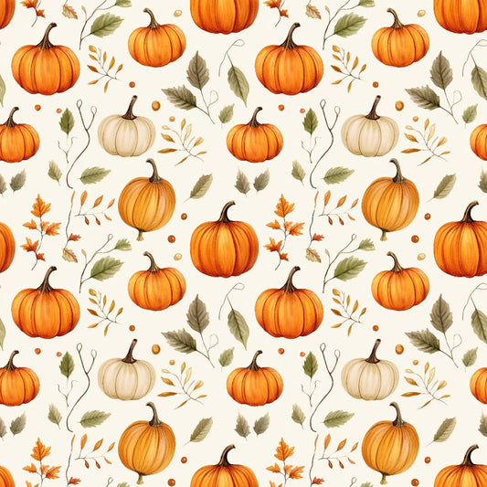Vintage Autumn Pattern 4 Quilting Cotton Fabric