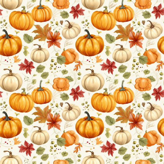 Vintage Autumn Pattern 5 Quilting Cotton Fabric
