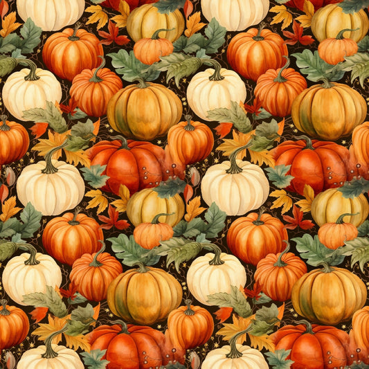 Vintage Autumn Pattern 7 Quilting Cotton Fabric