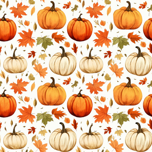 Vintage Autumn Pattern 8 Quilting Cotton Fabric