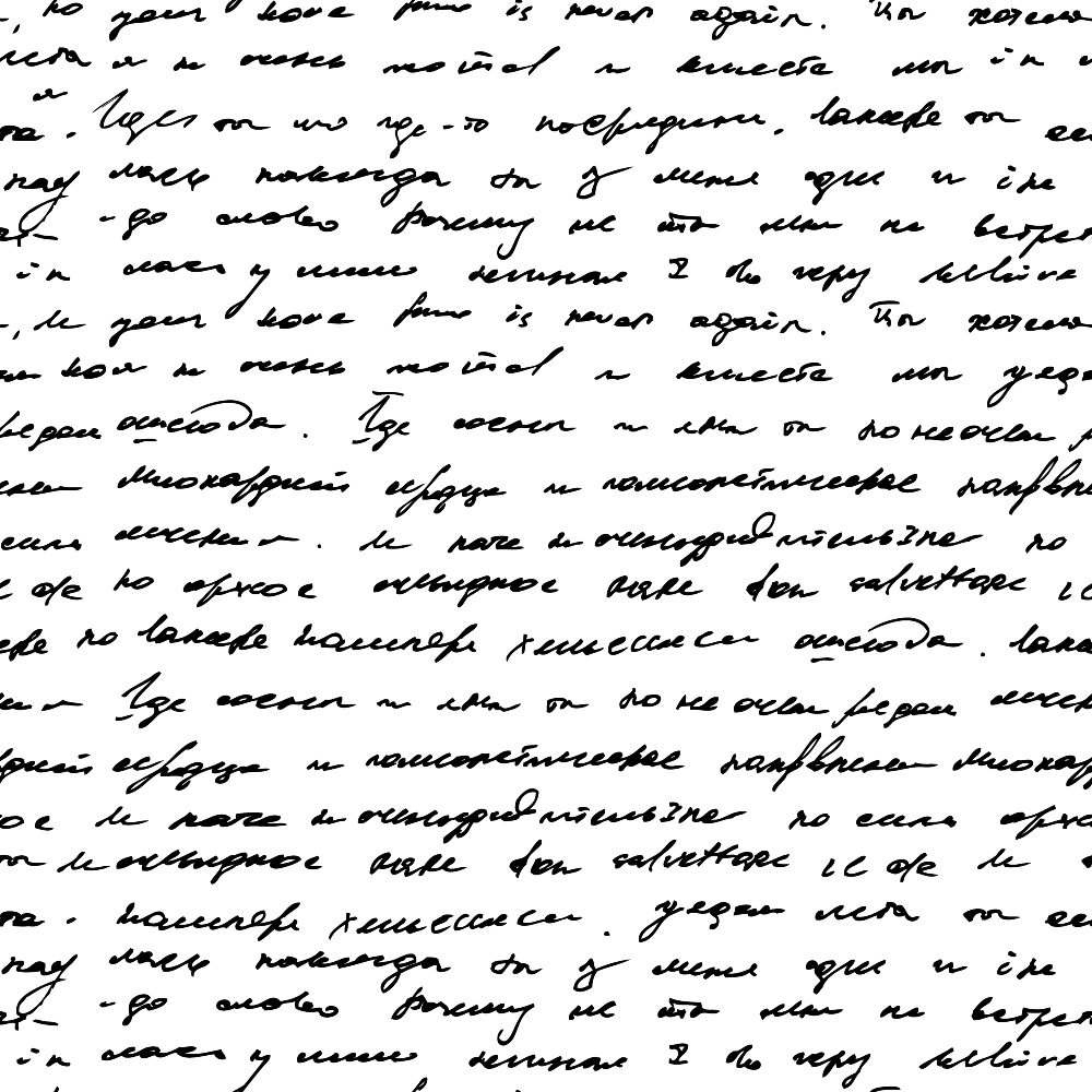 Vintage Handwriting Pattern 13 Quilting Cotton Fabric