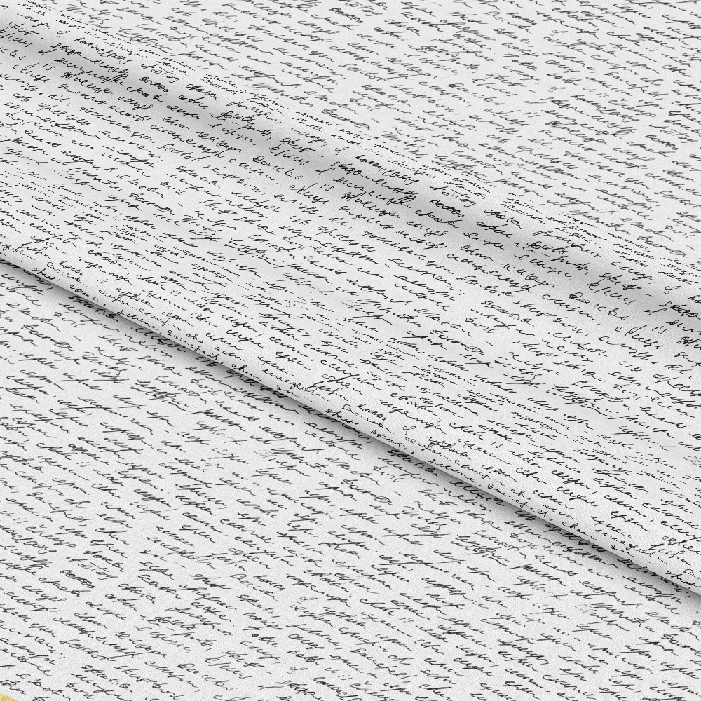 Vintage Handwriting Pattern 14 Quilting Cotton Fabric