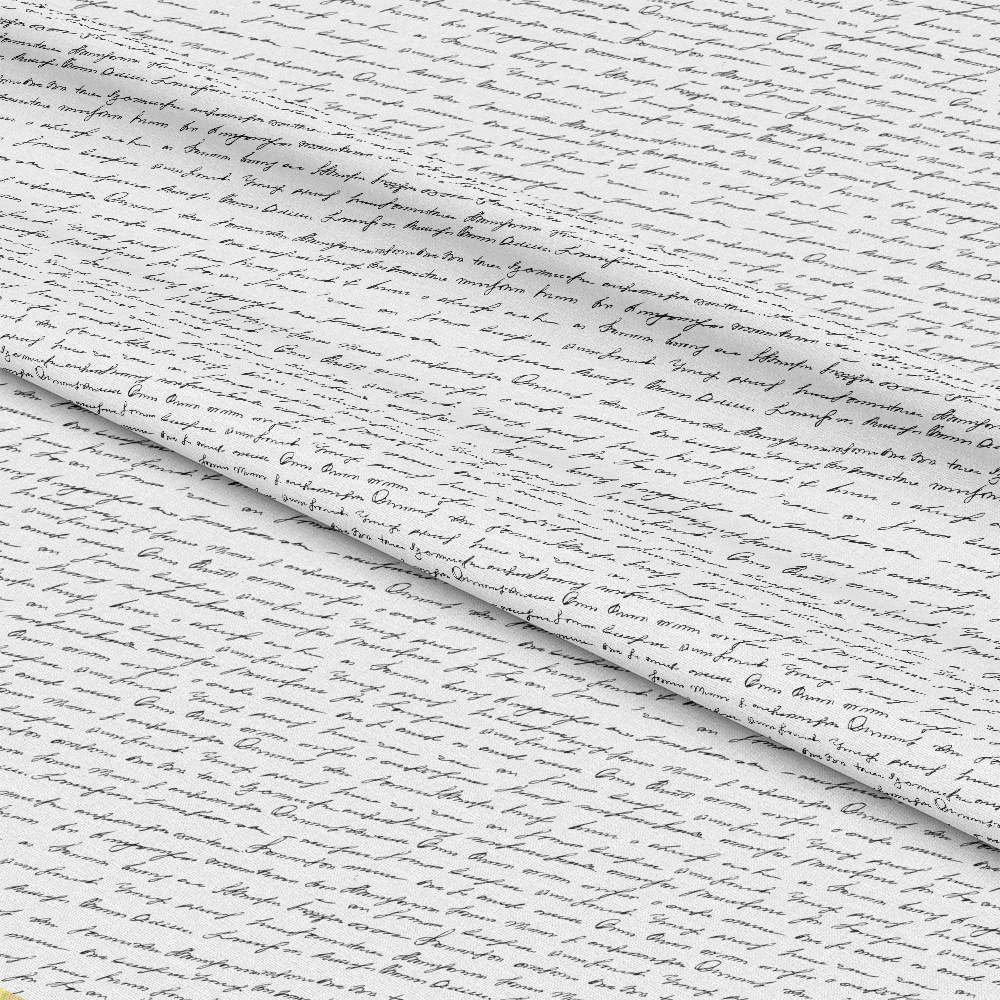 Vintage Handwriting Pattern 4 Quilting Cotton Fabric
