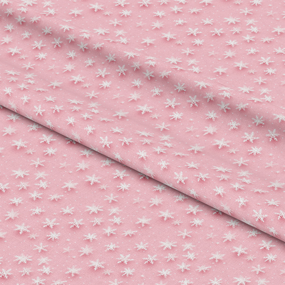 Vintage Pink Christmas Pattern 12 Quilting Cotton Fabric