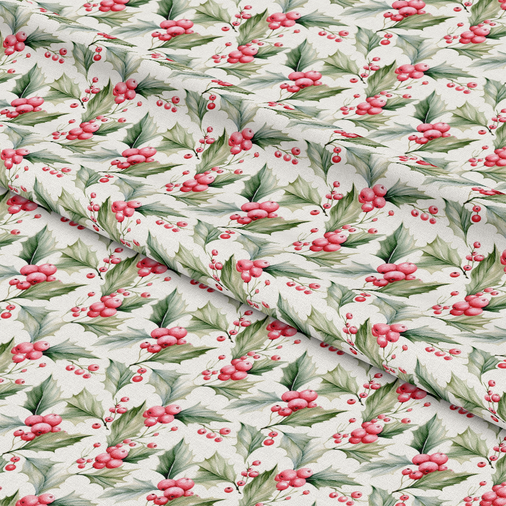 Vintage Pink Christmas Pattern 6 Quilting Cotton Fabric