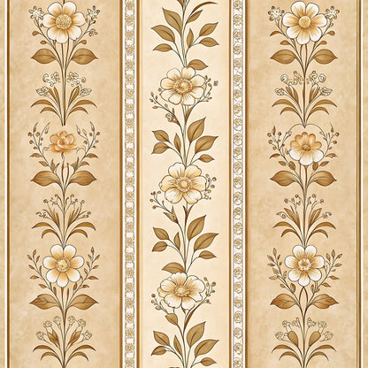 Parchment Blooms Pattern 16 Minky Fabric