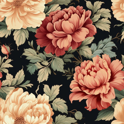 Vintage Floral Pattern 14 Quilting Cotton Fabric