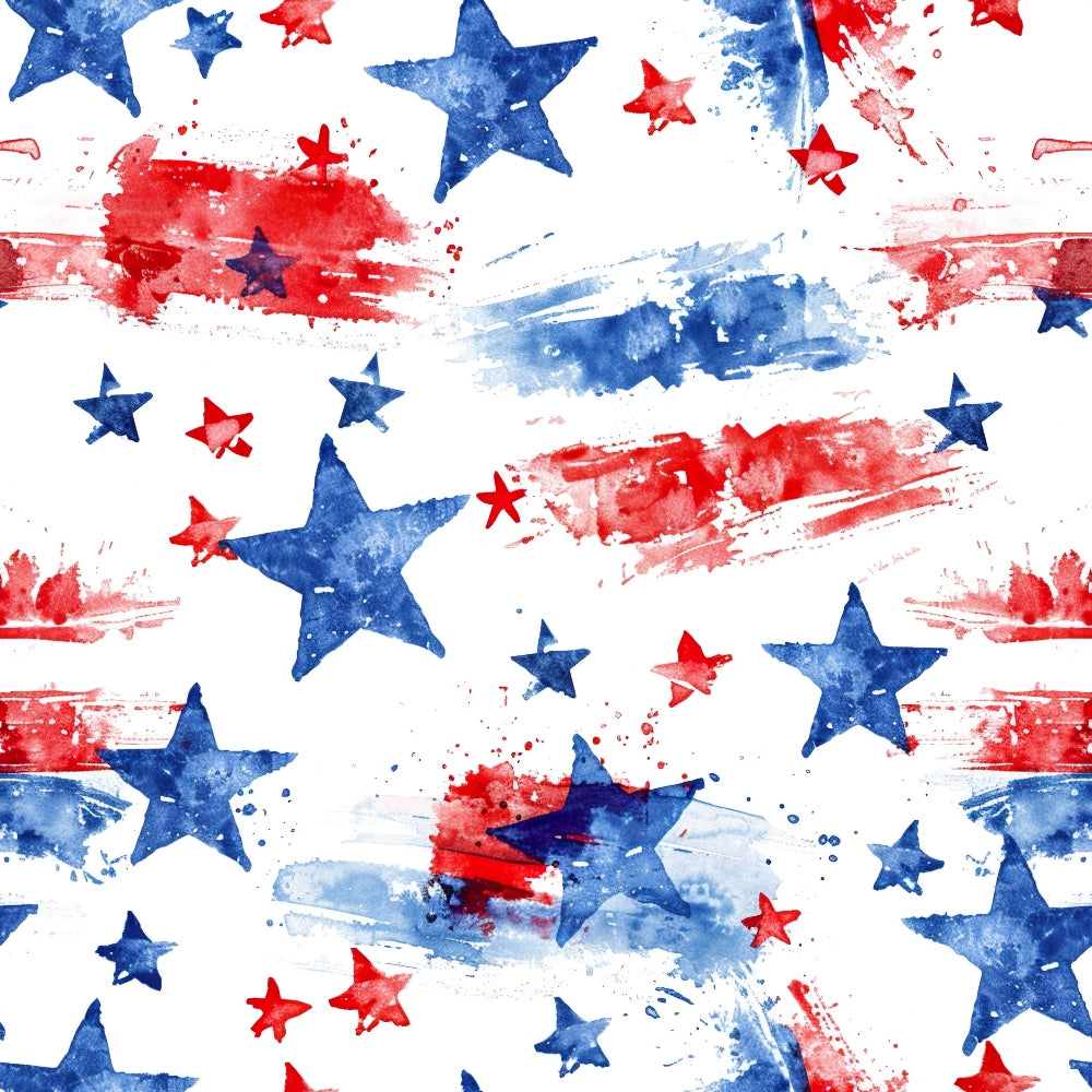 Stars and Stripes Pattern 10 Minky Fabric