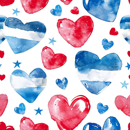 Stars and Stripes Pattern 14 Minky Fabric