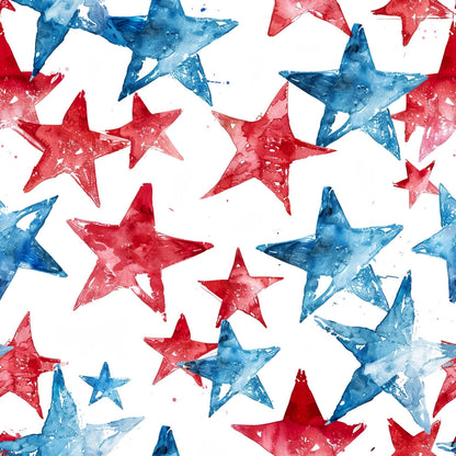 Stars and Stripes Pattern 17 Minky Fabric