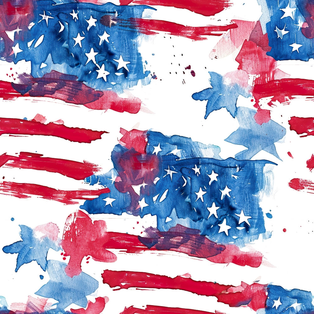 Stars and Stripes Pattern 2 Minky Fabric