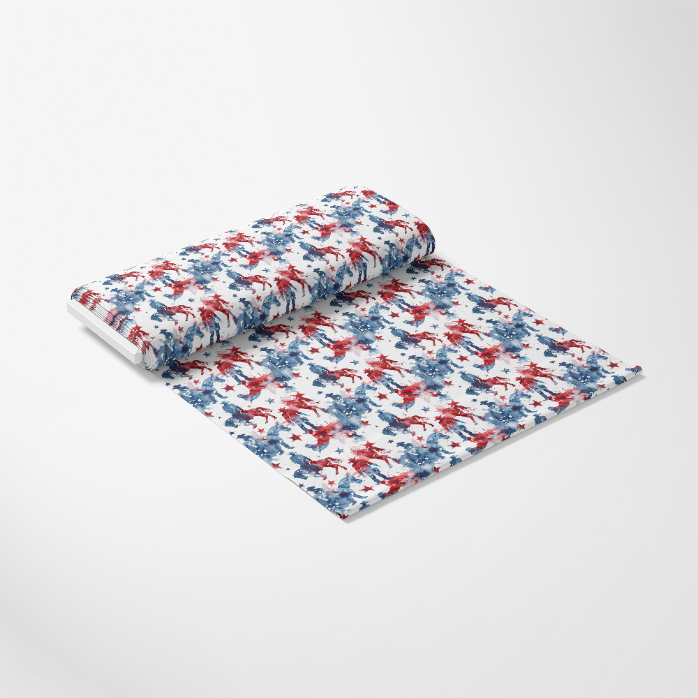 Watercolor 4th of July Pattern 4 Quilting Cotton Fabric