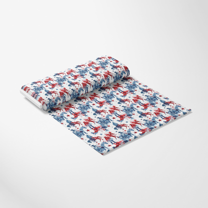 Watercolor 4th of July Pattern 4 Quilting Cotton Fabric