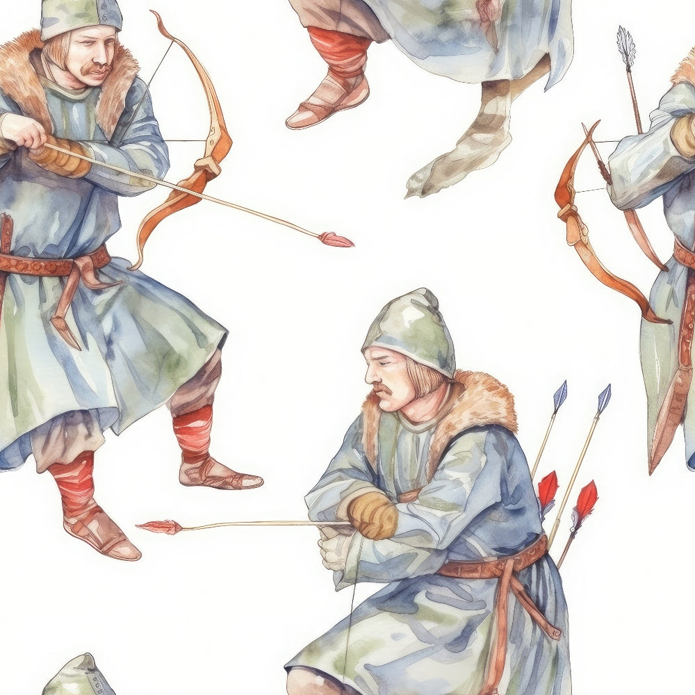 Watercolor Archery Minky Fabric
