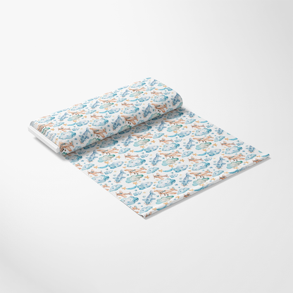 Watercolor Baby Pattern 10 Quilting Cotton Fabric