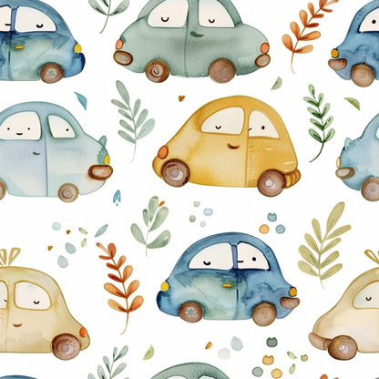 Watercolor Baby Pattern 11 Quilting Cotton Fabric