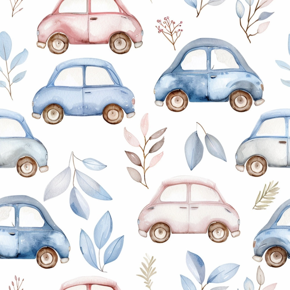 Watercolor Baby Pattern 12 Quilting Cotton Fabric
