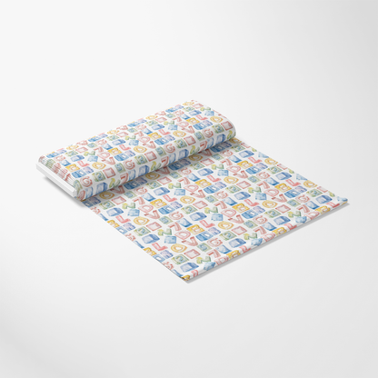 Watercolor Baby Pattern 14 Quilting Cotton Fabric