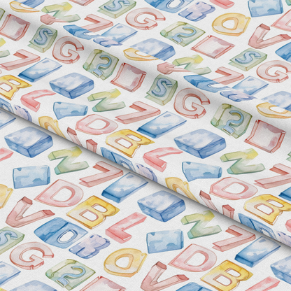 Watercolor Baby Pattern 14 Quilting Cotton Fabric