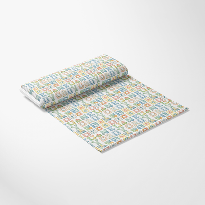 Watercolor Baby Pattern 15 Quilting Cotton Fabric