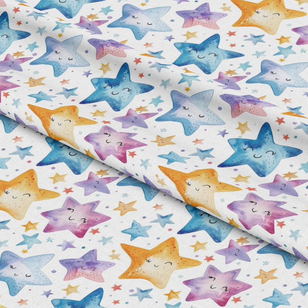 Watercolor Baby Pattern 16 Quilting Cotton Fabric