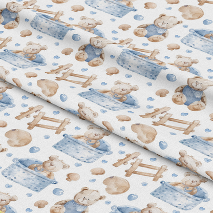 Watercolor Baby Pattern 18 Quilting Cotton Fabric