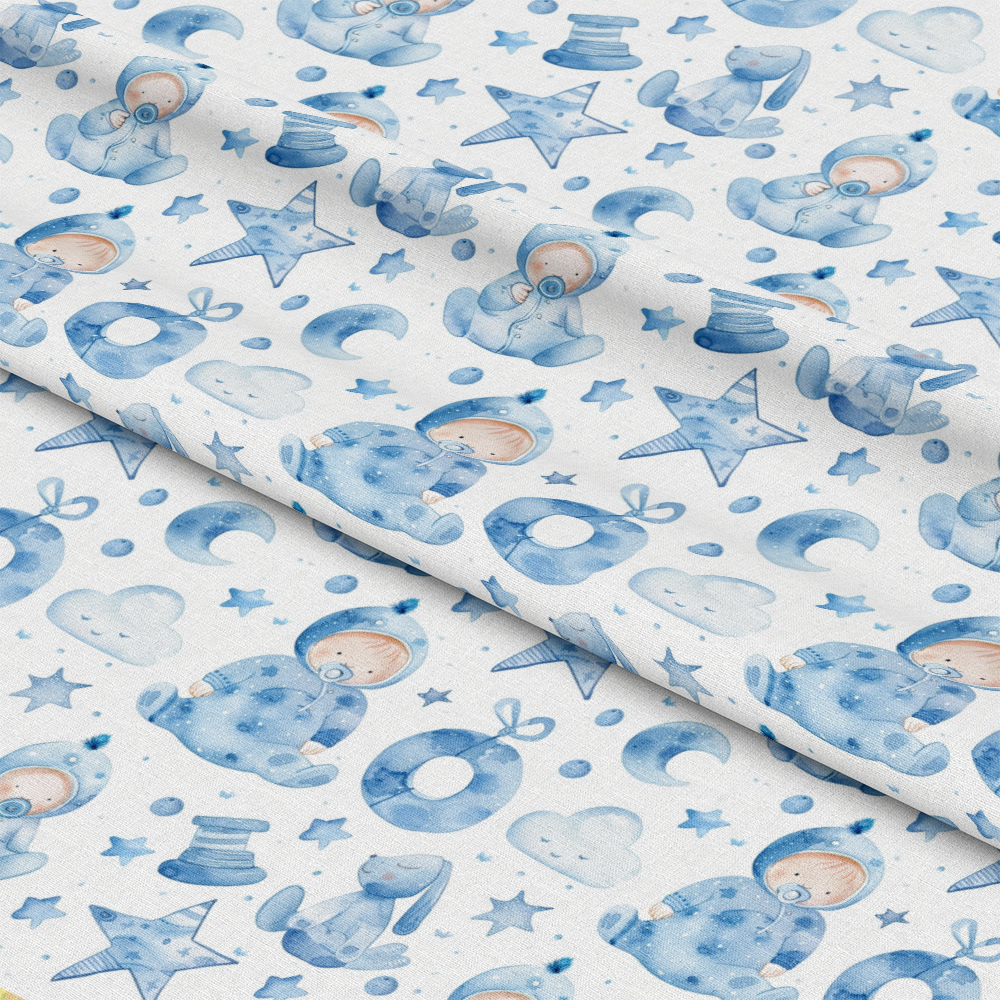 Watercolor Baby Pattern 20 Quilting Cotton Fabric