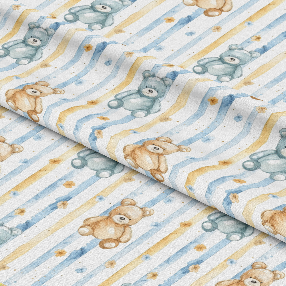 Watercolor Baby Pattern 22 Quilting Cotton Fabric