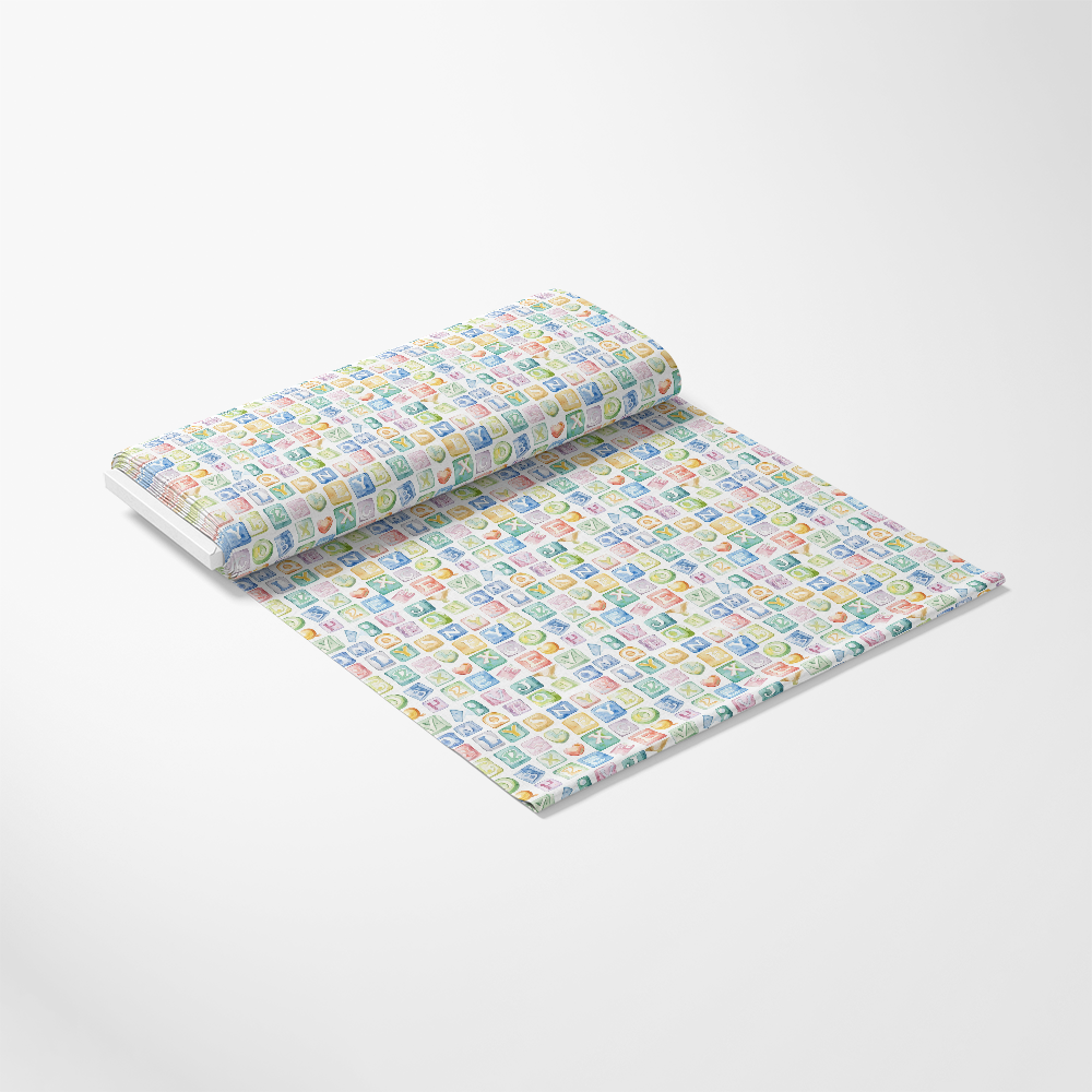 Watercolor Baby Pattern 24 Quilting Cotton Fabric