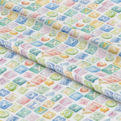 Watercolor Baby Pattern 24 Quilting Cotton Fabric