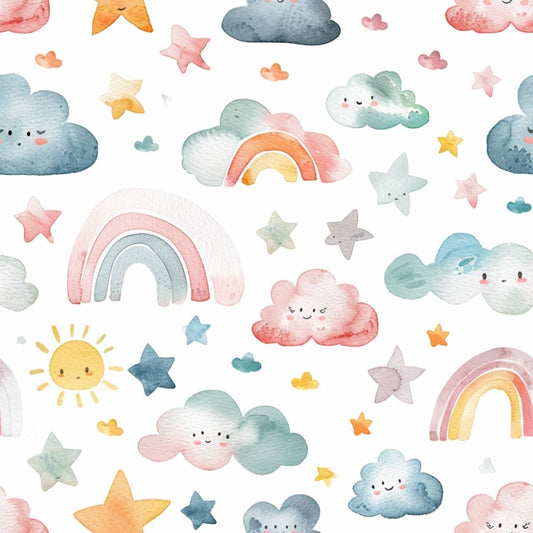 Lullaby Skies Pattern 2 Minky Fabric
