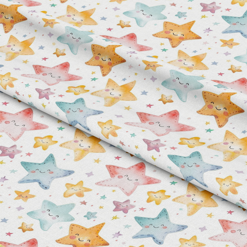 Watercolor Baby Pattern 7 Quilting Cotton Fabric