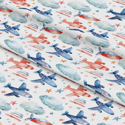 Watercolor Baby Pattern 9 Quilting Cotton Fabric