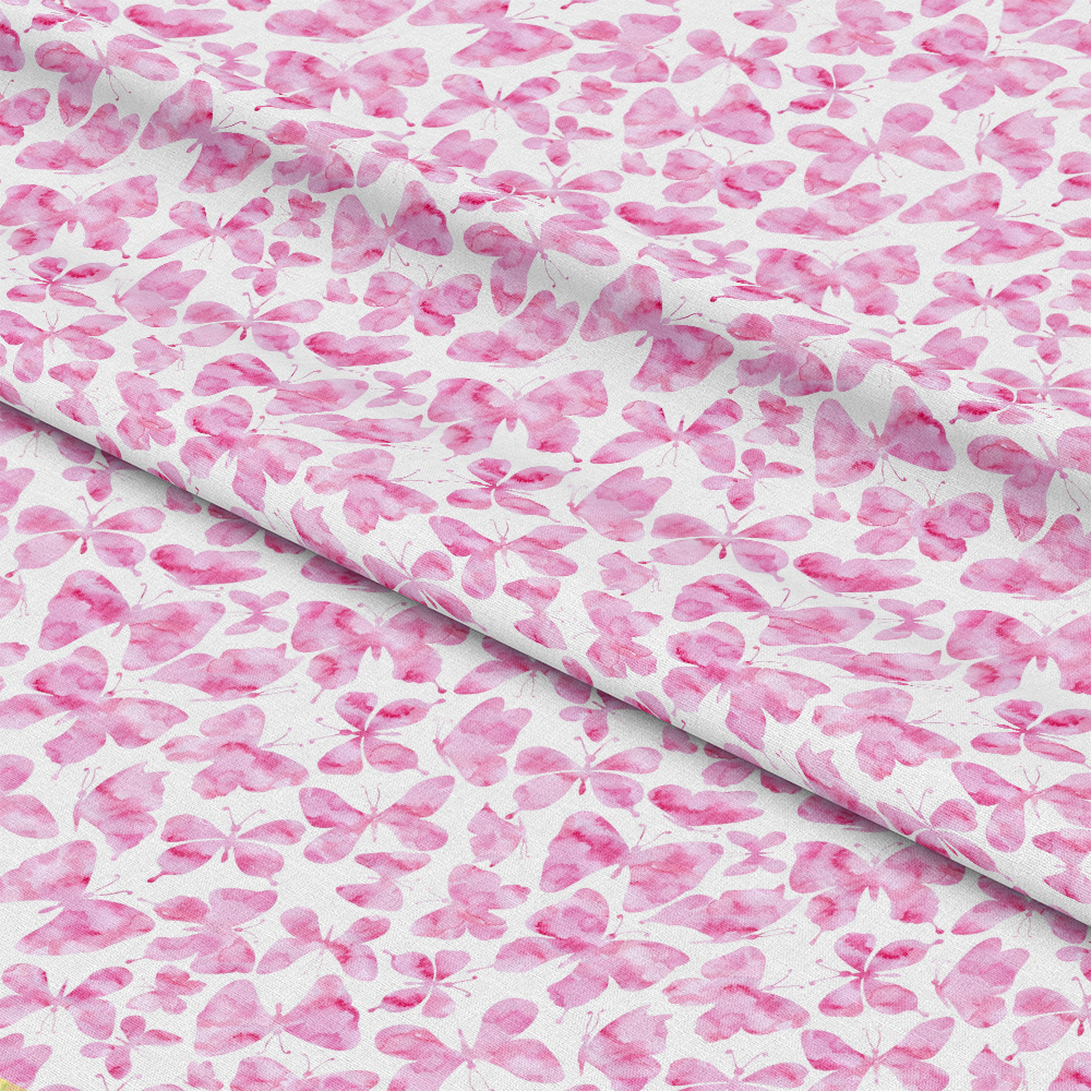 Watercolor Butterflies Pattern 11 Quilting Cotton Fabric
